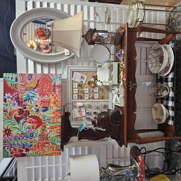 Vibrant Floral Canvas Wall Art - "Flowers 2" by Oxana Zaika - Picture 6 of 6